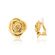 Brinco Dourado de Pressao Formato Rosa  BR01040636DOLS